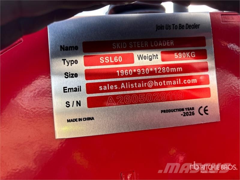  SSL60-RED Mini Compact Track Loader (Unused) スキッドステアローダー