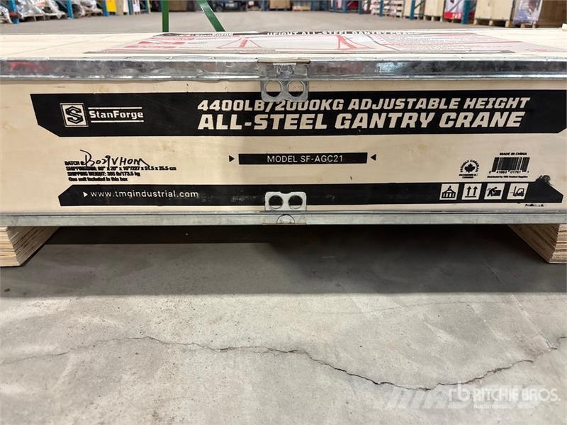 StanForge AGC21 4400-LB Adjustable Height All-Stee Overhead and gantry cranes