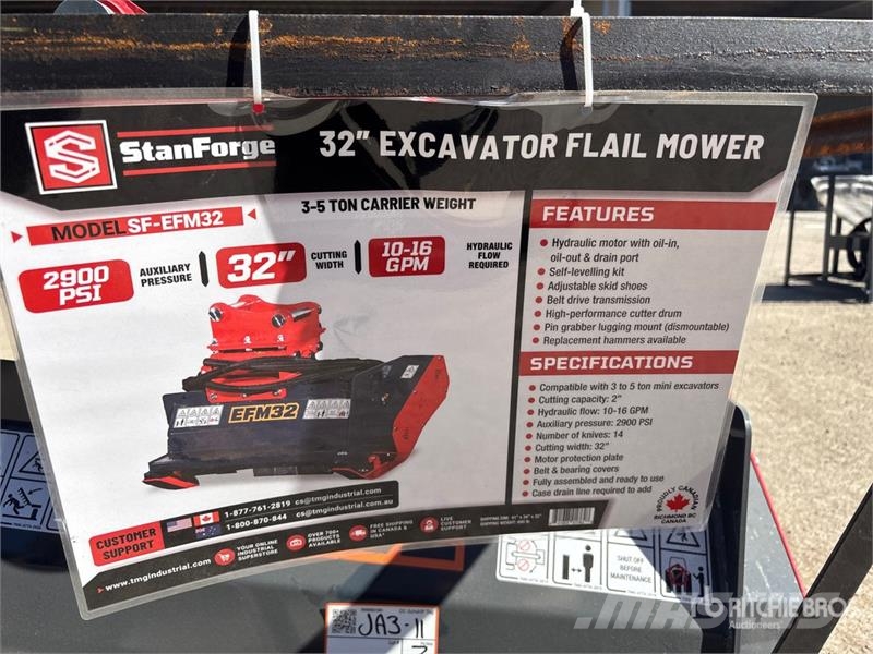StanForge EFM32 32 in Excavator Flail Mower (Unuse Niittokoneet