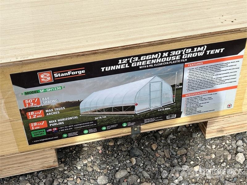  StanForge GH1230 Tunnel Greenhouse (Unused) Citas sastāvdaļas