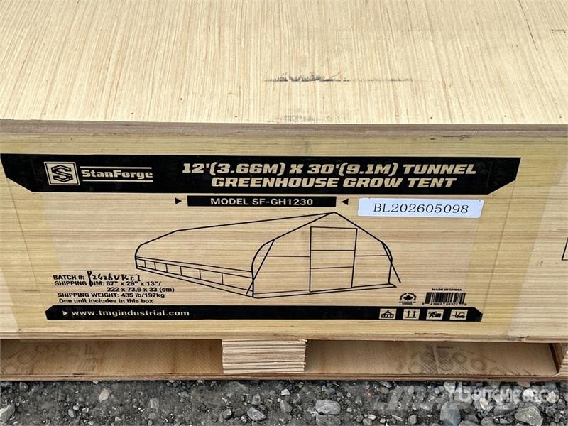  StanForge GH1230 Tunnel Greenhouse (Unused) Citas sastāvdaļas