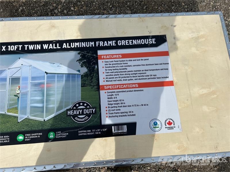  StanForge GH810 Aluminum Twin Wall Greenhouse (Unu Andere Zubehörteile