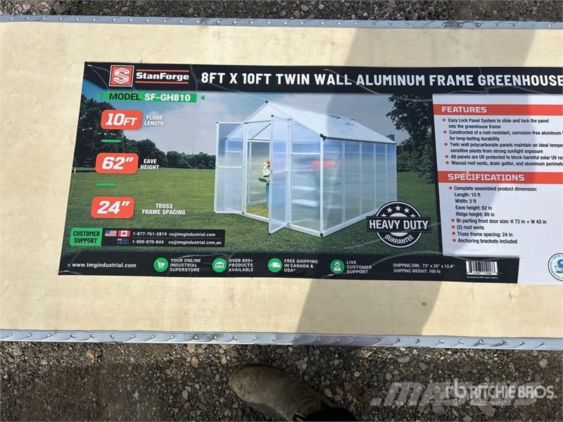  StanForge GH810 Aluminum Twin Wall Greenhouse (Unu Andere Zubehörteile