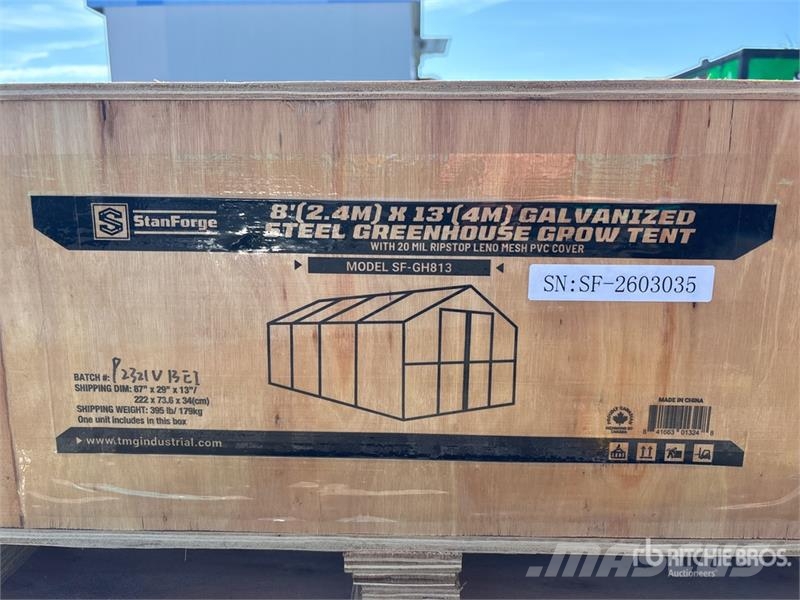  StanForge GH813 8 ft x 30 ft Greenhouse (Unused) Drugi deli