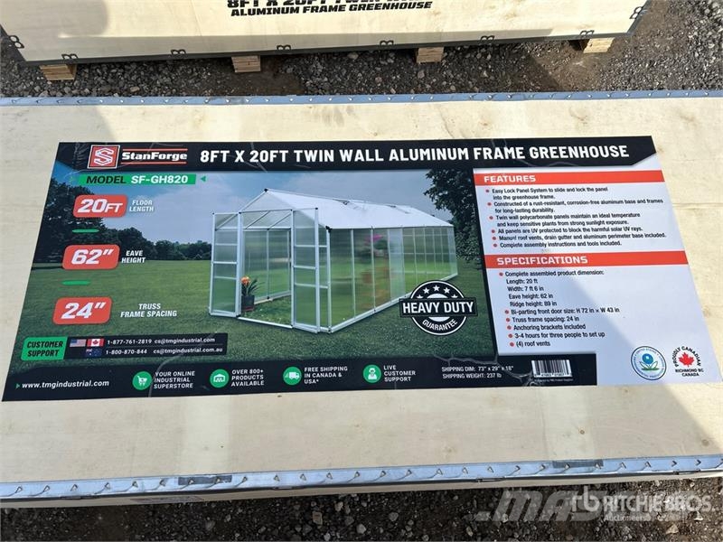  StanForge GH820 8 ft x 20 ft Aluminum Twin Wall Gr Ostale komponente za građevinarstvo