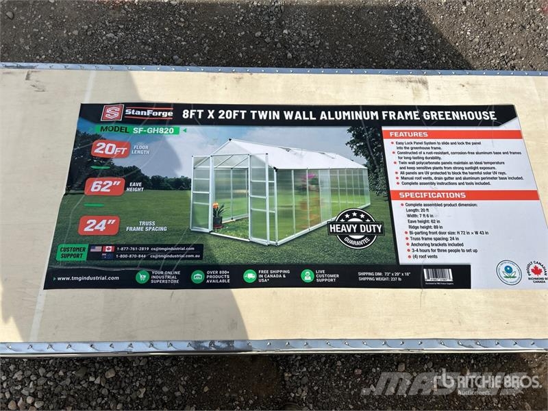 StanForge GH820 8 ft x 20 ft Aluminum Twin Wall Gr مكونات أخرى