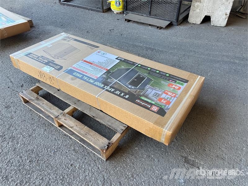 StanForge MS0810 8 ft x 10 ft Galvanized Apex Roof المباني الإطار الصلب