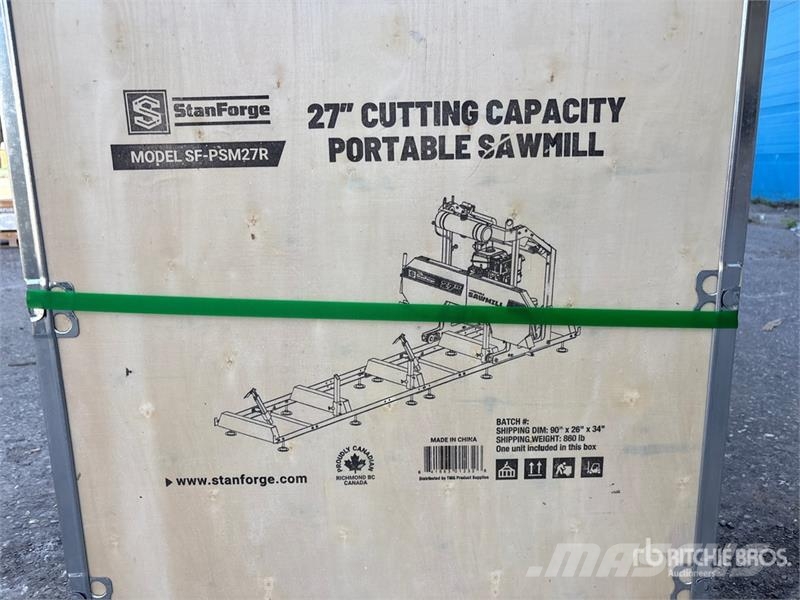 StanForge PSM27R 27 in Portable Sawmill (Unused) Pilane