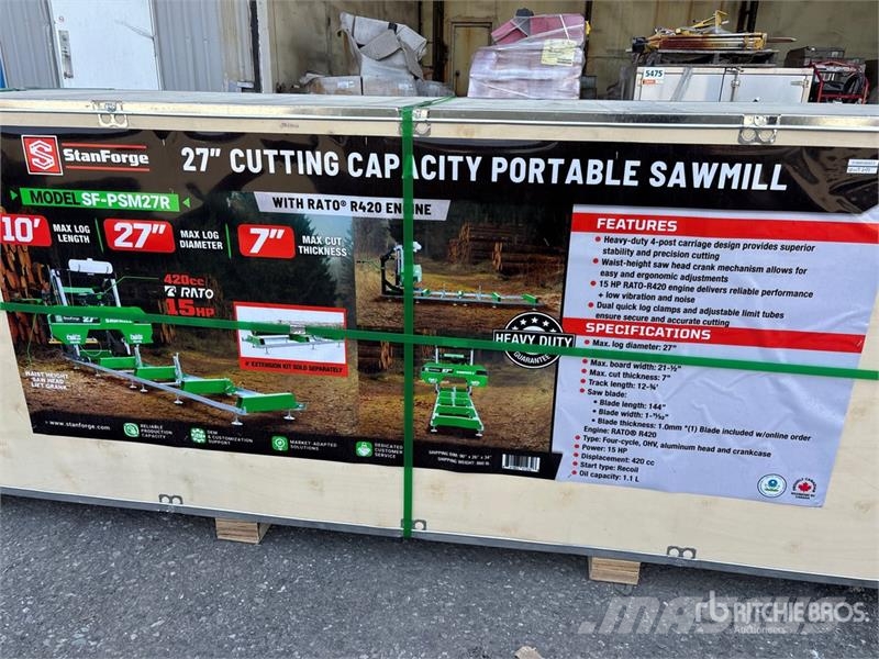 StanForge PSM27R 27 in Portable Sawmill (Unused) Pilane