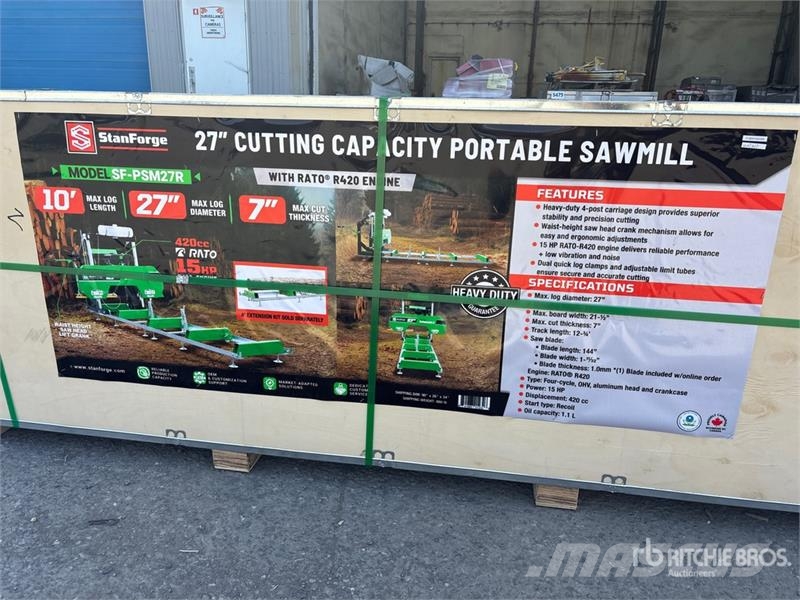 StanForge PSM27R 27 in Portable Sawmill (Unused) Pilane