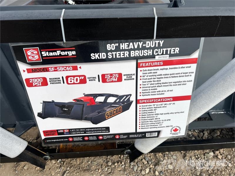 StanForge SBC60 60 in Skid Steer Brush Cutter (Unu Kosilice sa postoljem za vuču