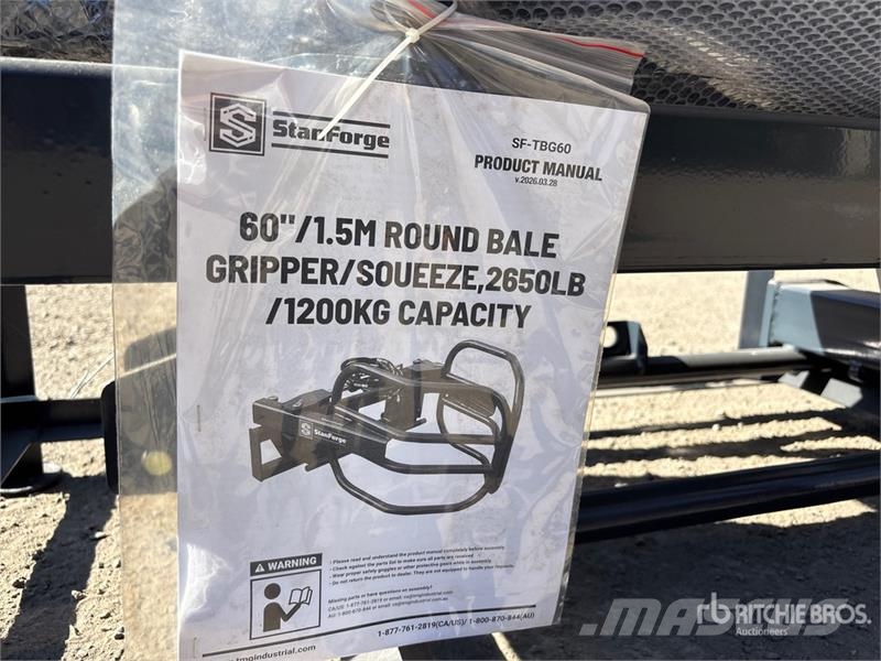  StanForge TBG60 60 in Bale Gripper Skid Steer Grap Pinze