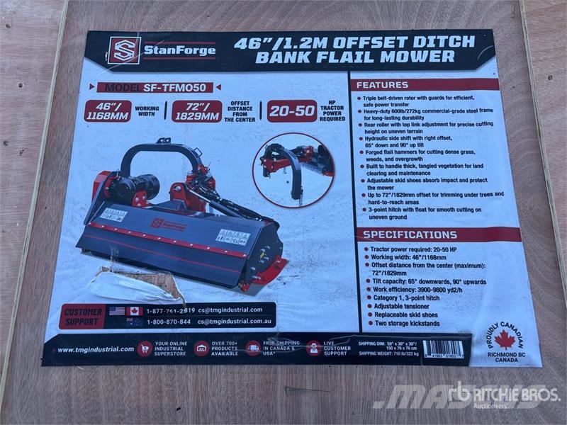  StanForge TFMO50 50 in Offset 3-Point Hitch Flail  جزازات