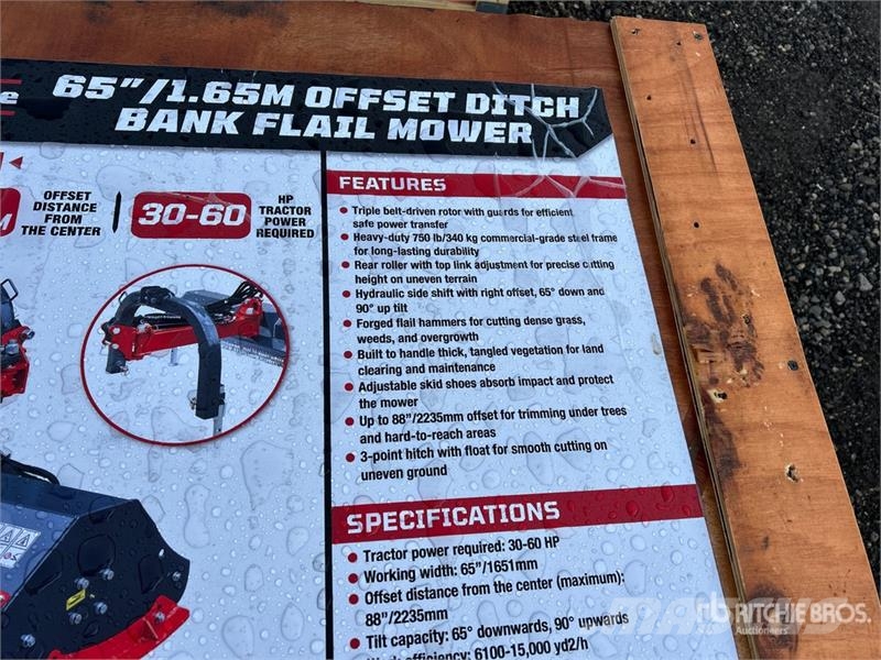 StanForge TFMO70 65 in 3-Point Flail Mower (Unused Falciatrici