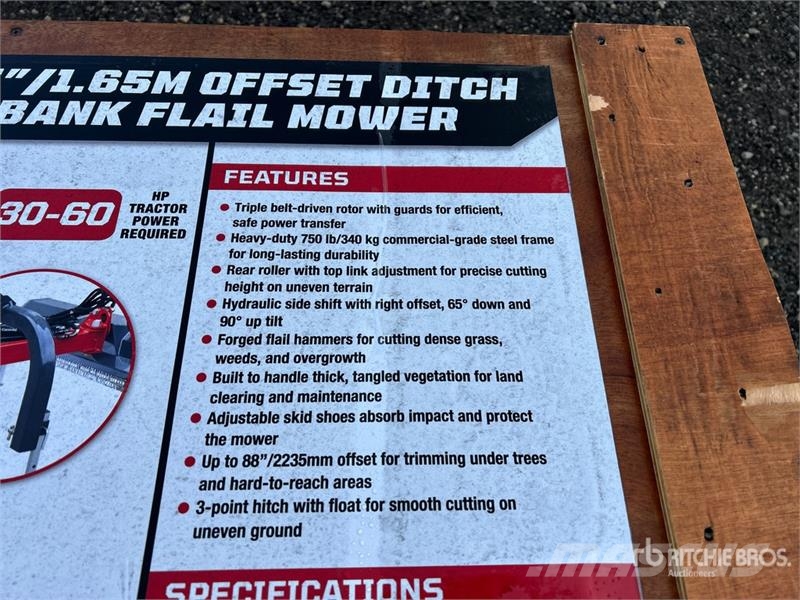 StanForge TFMO70 65 in 3-Point Flail Mower (Unused Falciatrici