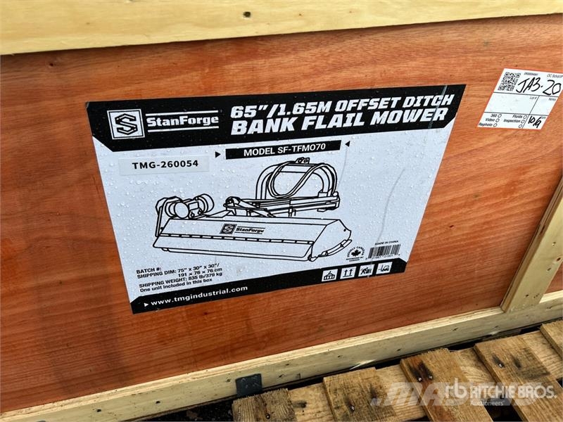 StanForge TFMO70 65 in 3-Point Flail Mower (Unused Falciatrici