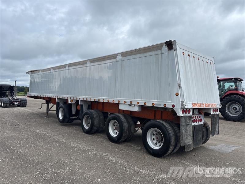 Stargate 44 ft Quad/A Aluminum End Dump Trailer Bañera