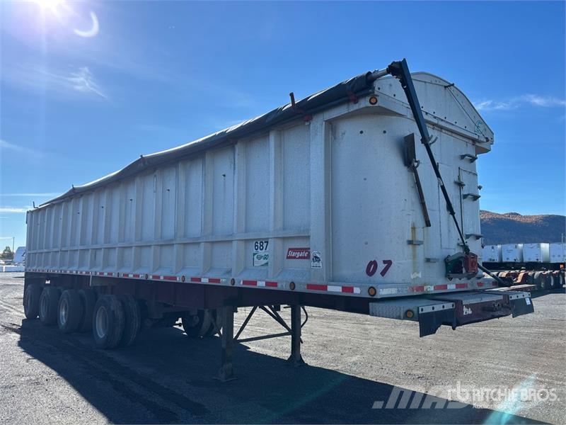 Stargate 44 ft Quad/A Aluminum End Dump Trailer Самоскиди