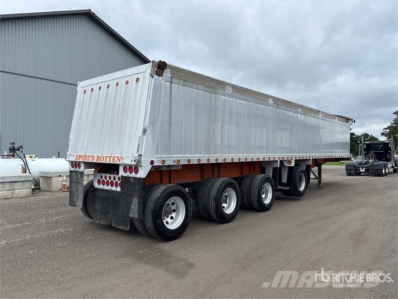 Stargate 44 ft Quad/A Aluminum End Dump Trailer Bañera