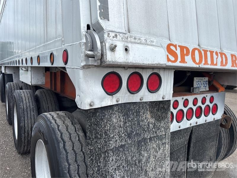Stargate 44 ft Quad/A Aluminum End Dump Trailer Bañera