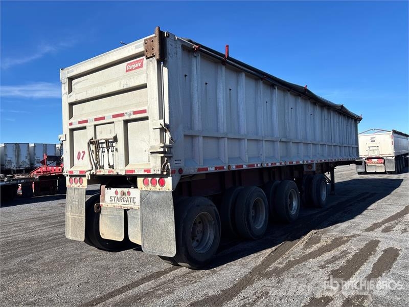 Stargate 44 ft Quad/A Aluminum End Dump Trailer Самоскиди