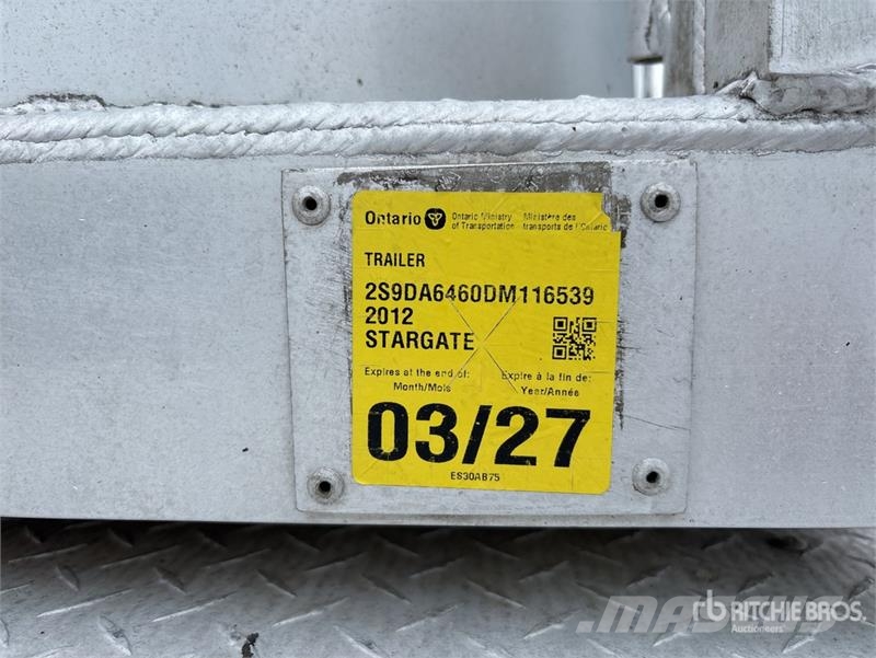 Stargate 44 ft Quad/A Aluminum End Dump Trailer Bañera