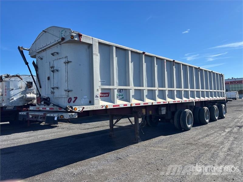 Stargate 44 ft Quad/A Aluminum End Dump Trailer Самоскиди
