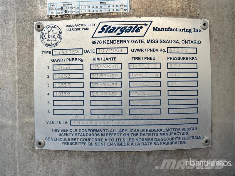  Stargate 4ESS 43 ft Quad/A End Dump Trailer Tipphengere