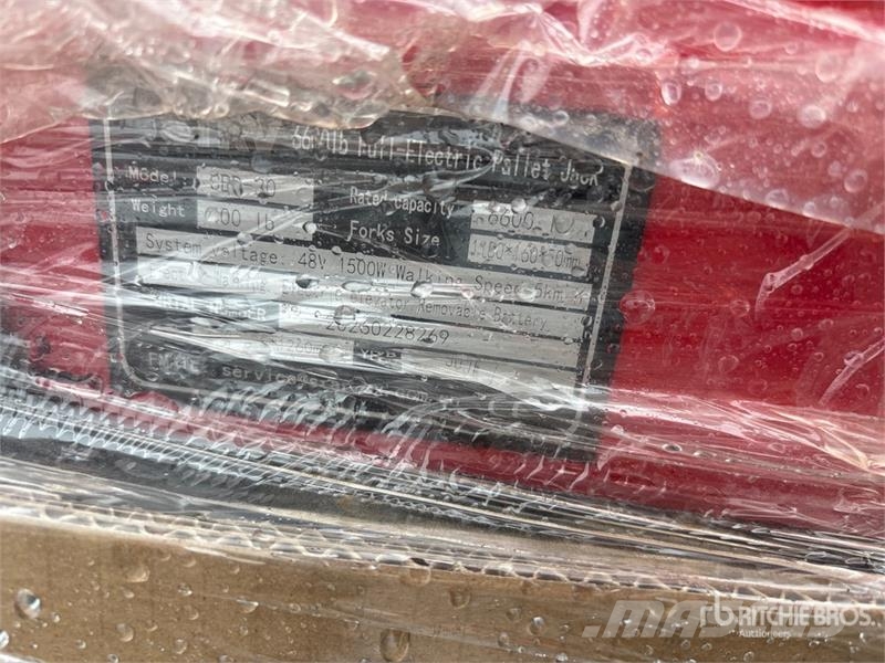  STARVOX CBD-30 6600 lb Electric Pallet Jack (Unuse Montacargas manual para paletas