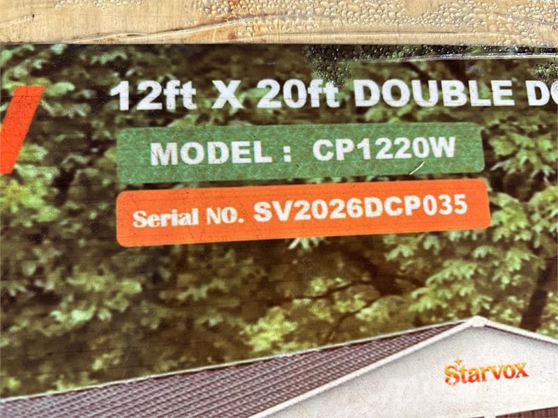  STARVOX CP1220W Metal Garage Shed (Unused) Steel frame buildings