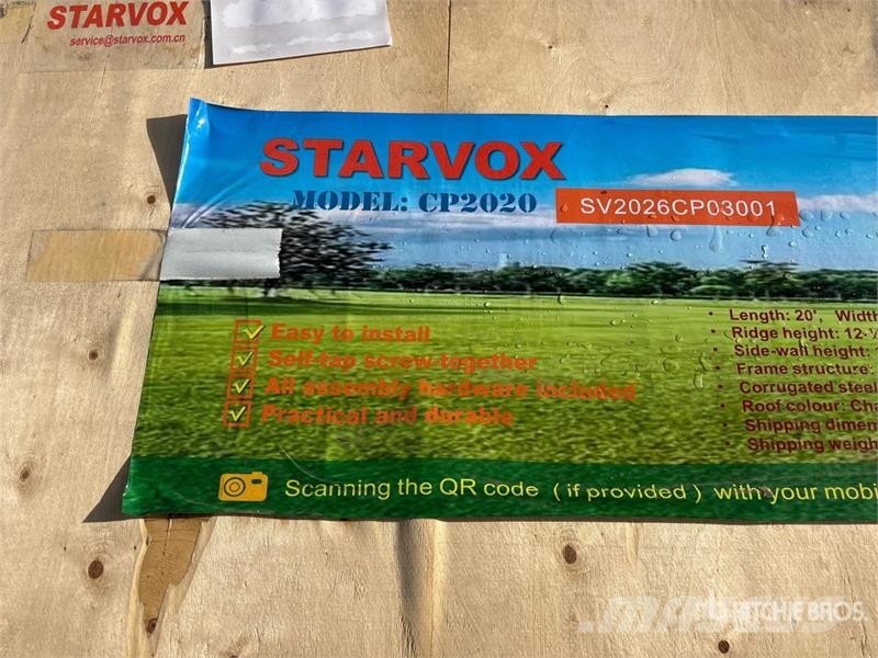 STARVOX CP2020 20 ft x 20 ft Carport (Unused) Steel frame buildings