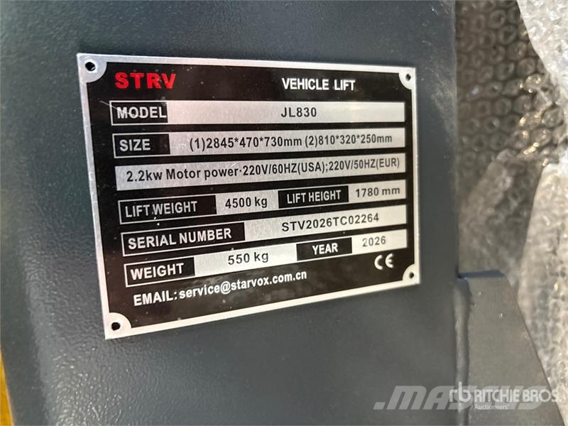  STARVOX JL830 2 Post 10000 lb Vehicle Lift (Unused Other