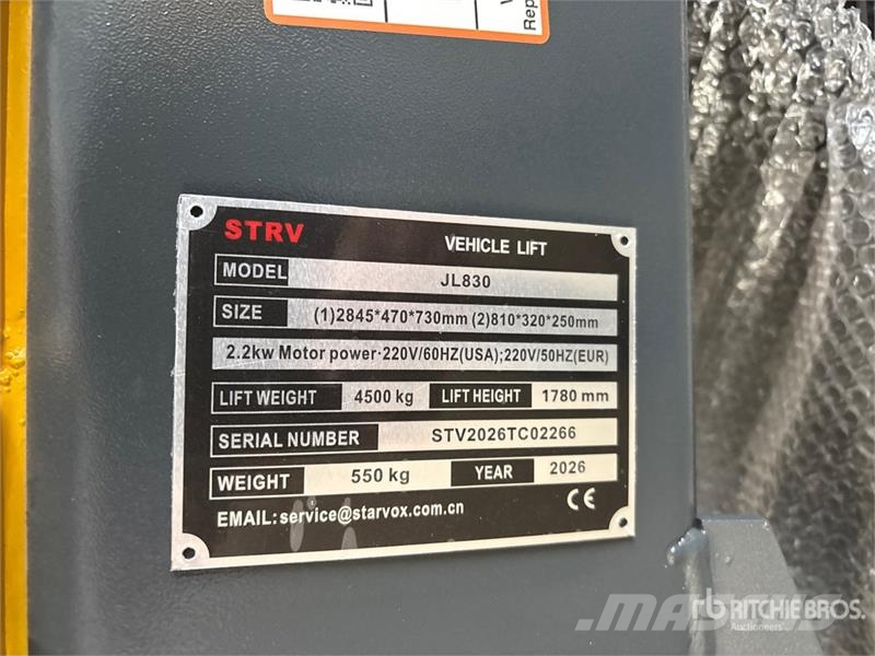 STARVOX JL830 2 Post 10000 lb Vehicle Lift (Unused Other