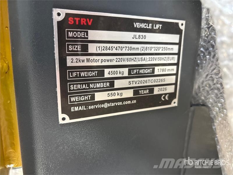 STARVOX JL830 2 Post 10000 lb Vehicle Lift (Unused Other