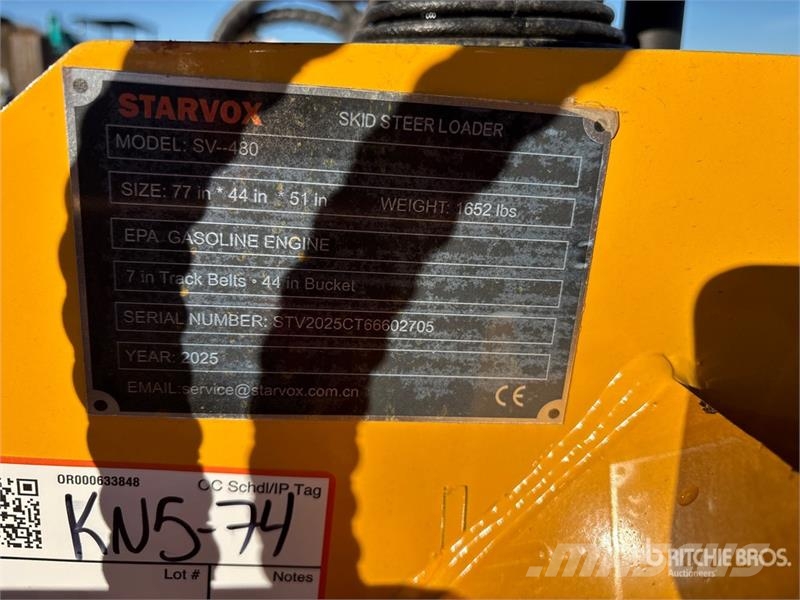STARVOX SV-480 Mini Compact Track Loader (Unused) Φορτωτάκια