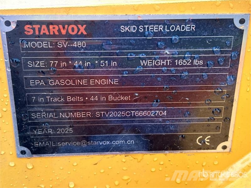 STARVOX SV-480 Mini Compact Track Loader (Unused) Kompaktlader
