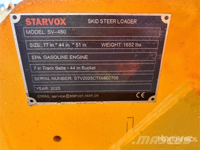 STARVOX SV-480 Mini Compact Track Loader (Unused) Φορτωτάκια