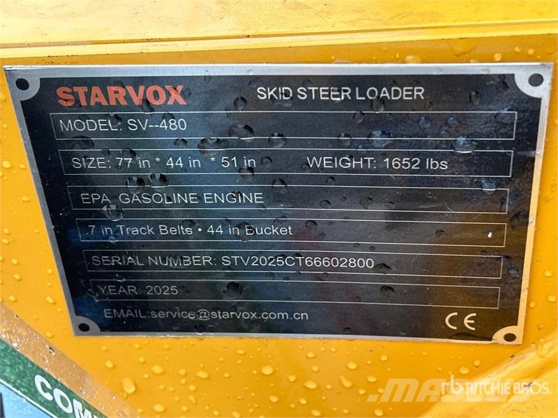  STARVOX SV-480 Mini Compact Track Loader (Unused) Kompaktlader