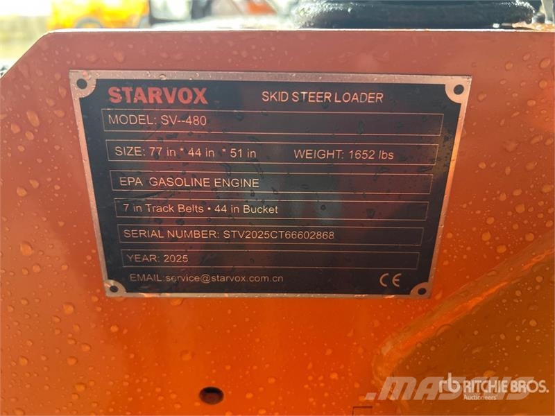  STARVOX SV-480 Mini Compact Track Loader (Unused) لوادر انزلاقية التوجيه