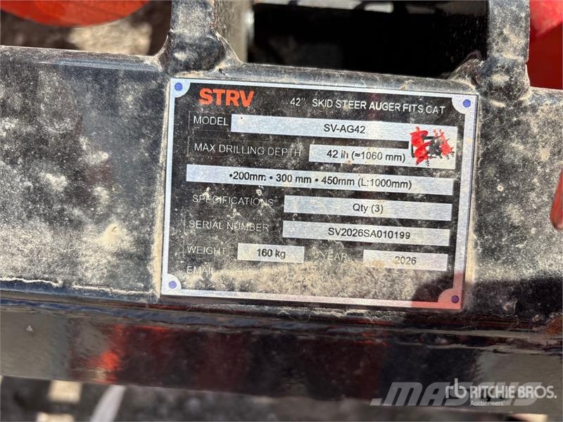 STARVOX SV-AG42 Skid Steer Auger (Unused) مثاقيب
