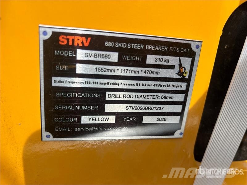  STARVOX SV-BR680 Skid Steer Breaker (Unused) Iskuvasarat