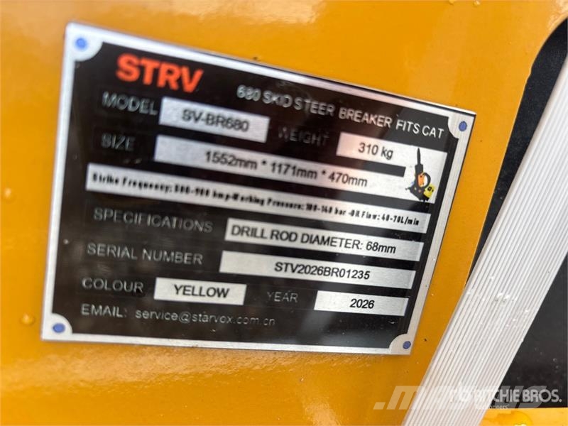  STARVOX SV-BR680 Skid Steer Breaker (Unused) Iskuvasarat