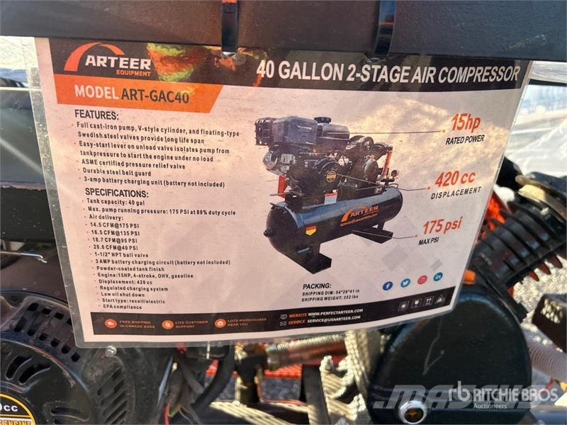  STARVOX SV-GAC40 14.5 cfm 40 gal Air Compressor (U مكابس