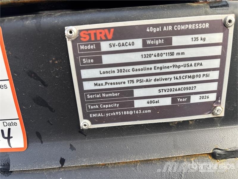  STARVOX SV-GAC40 18.7 cfm 40 gal Air Compressor (U Compresseur