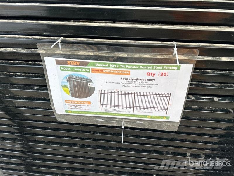 STARVOX SV0810-30 10 ft x 7 ft Powder Coated Fenci Fencing equipment