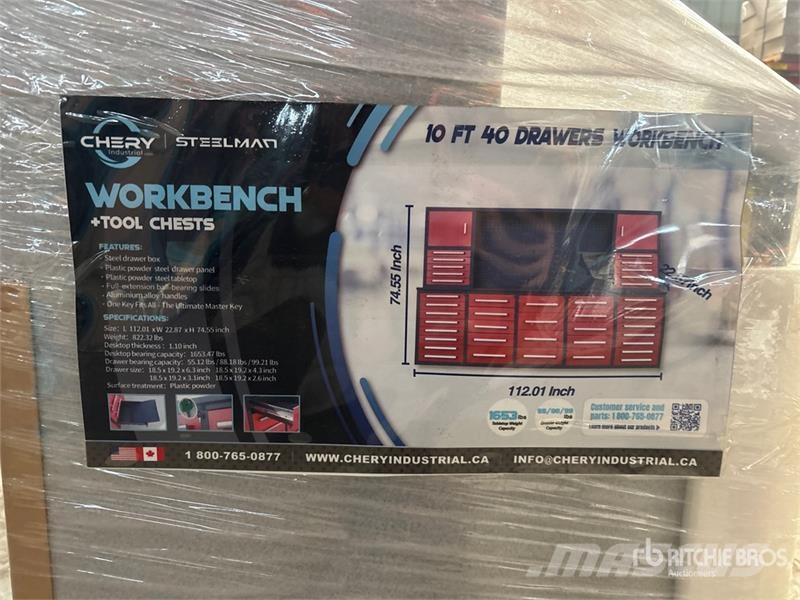 Steelman 10 ft 40-Drawer Workbench Andre komponenter