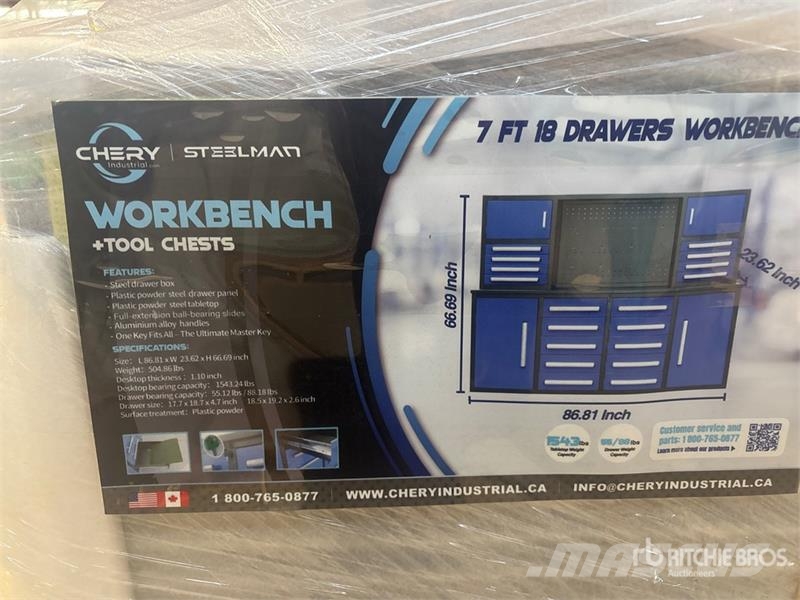 Steelman 7 ft 18-Drawer Workbench مكونات أخرى
