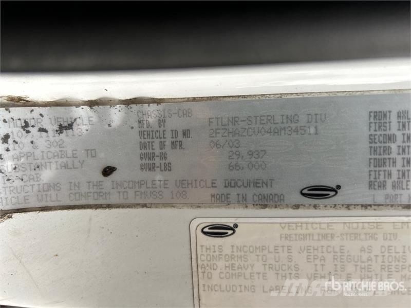 Sterling 900A 52000 lb Straight Boom on Sterling LT9500 6x4 Automobiliniai kranai