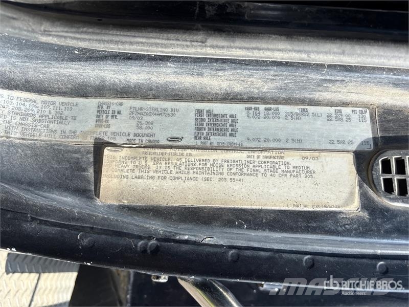 Sterling L9500 Lastbiler med tip