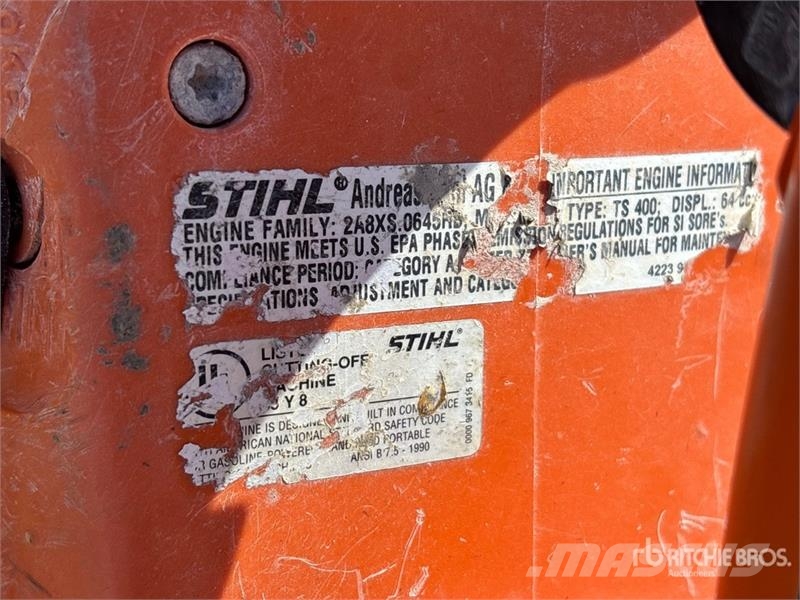 Stihl TS400 Cut-Off Saw Altri componenti